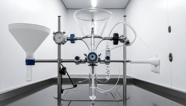 Laboratory Vacuum Filtration Apparatus with Buchner Funnel