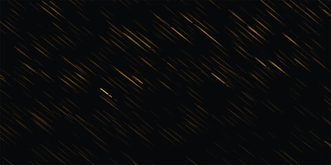 Fototapeta premium Abstract diagonal golden light streaks moving through darkness with abstract background pattern digital art motion blur design motion effect energy stream graphics