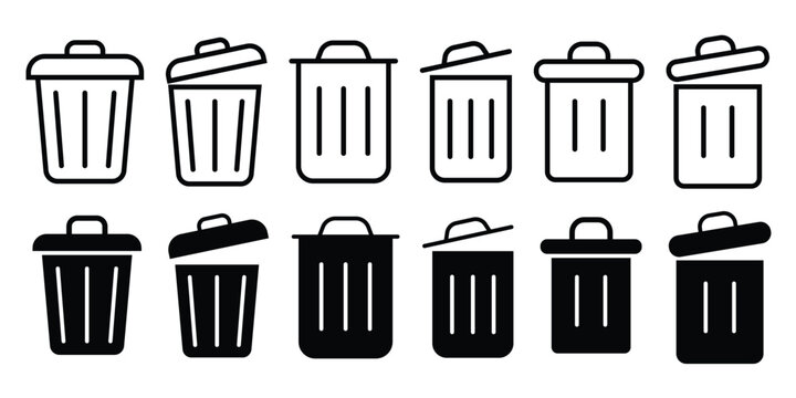 Recycle bin icon collection