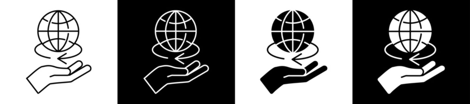 Broadband Icon Black And White Vector Illustration.