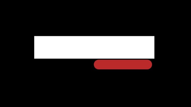 simple red lower third for editing video, or event, and organizer, ceremonial, 