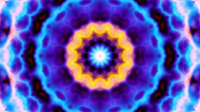3D kaleidoscope mandala abstract background of trippy art psychedelic trance to open third eye with visuals energy chakra futuristic audiovisual