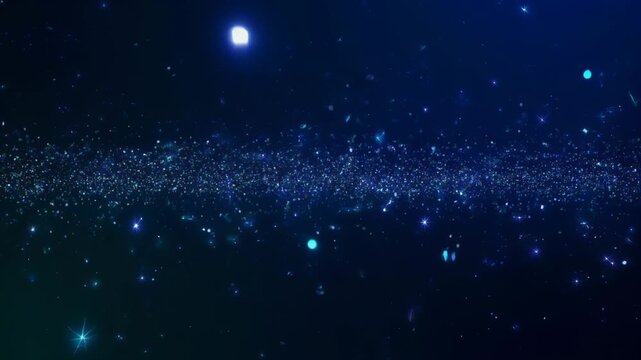 星屑がきらめく神秘的な宇宙グラデーション背景アニメーション
