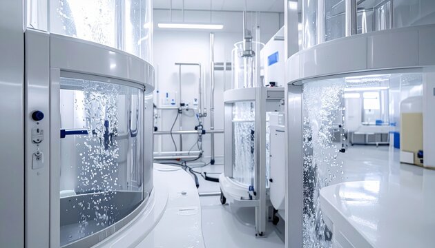 Laboratory water purification system for experiments