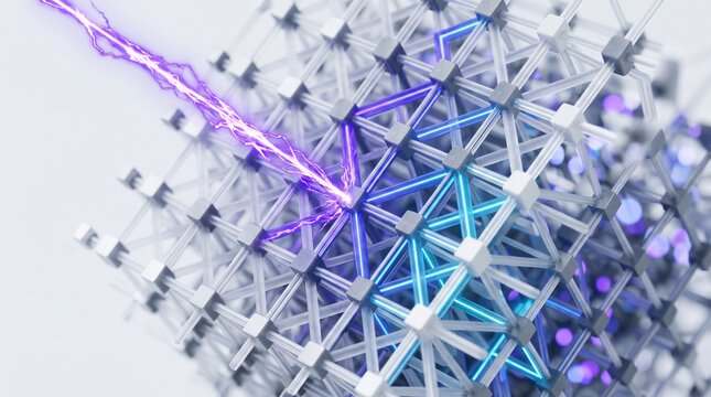 Premium 3D Render of Post Quantum Cryptography PQC Migration Platform and Lattice Based Enterprise Data Security SaaS Defense Infrastructure