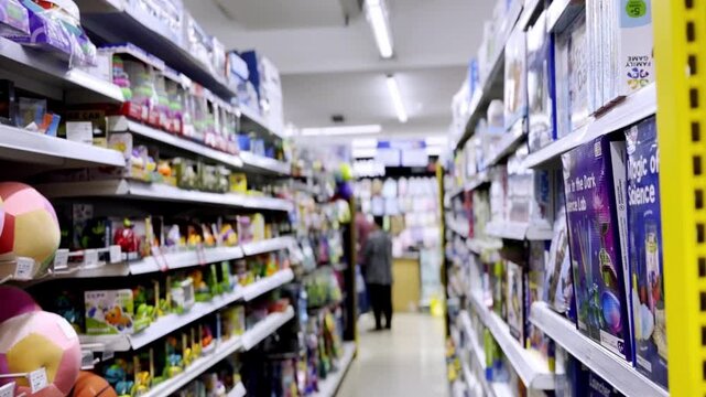 Modern Appliance Shopping Store with Various Home Electronics, Kitchen Equipment, Consumer Technology Products and Retail Interior Display