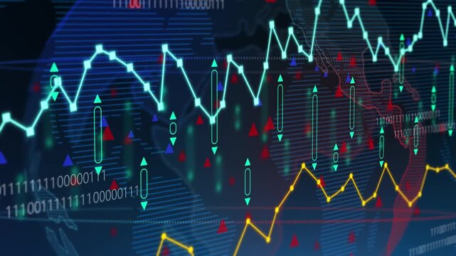 Global index diagram financial economic, stock market information line and chart, statistic display cyberspace analysis investment concept
