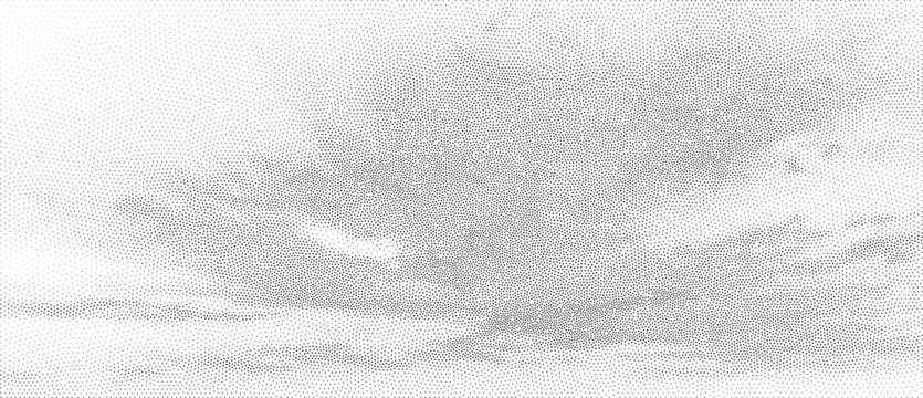 Abstract sky of halftone dots