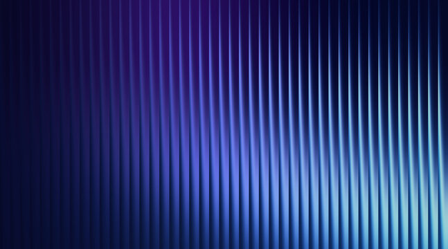 Vertical parallel lines with gradient blue and purple light effects on dark background