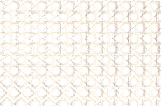 Soft beige ogee trellis repeat pattern
