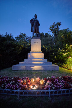 Rieger Monument Riegrovy Sady park in Vinohrady district of Prague, Czech Republic