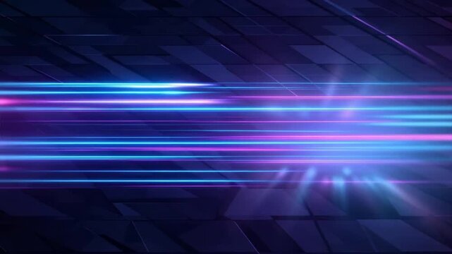 Vibrant light trails in a dynamic digital background, ideal for modern design projects and technology themes.