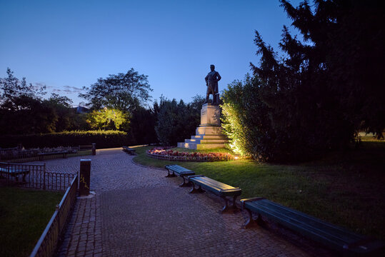 Rieger Monument Riegrovy Sady park in Vinohrady district of Prague, Czech Republic