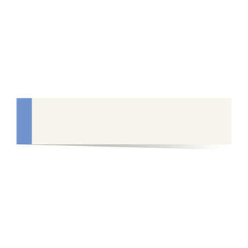 Vector illustration of a simple blank sticky note paper for office and school reminder