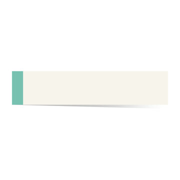 Vector illustration of a simple blank sticky note paper for office and school reminder