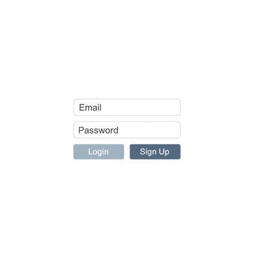 Login and Sign Up Form Interface Design.