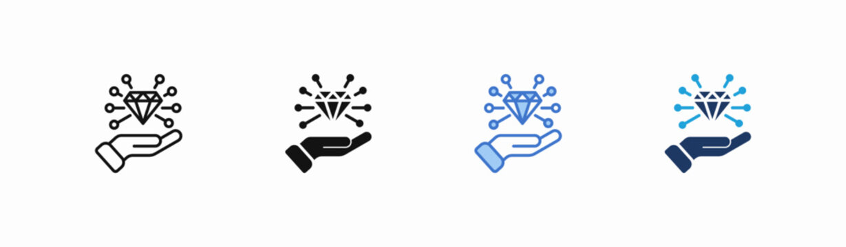 Set of envision icon collection in multiple style. Icon suitable for web and mobile application