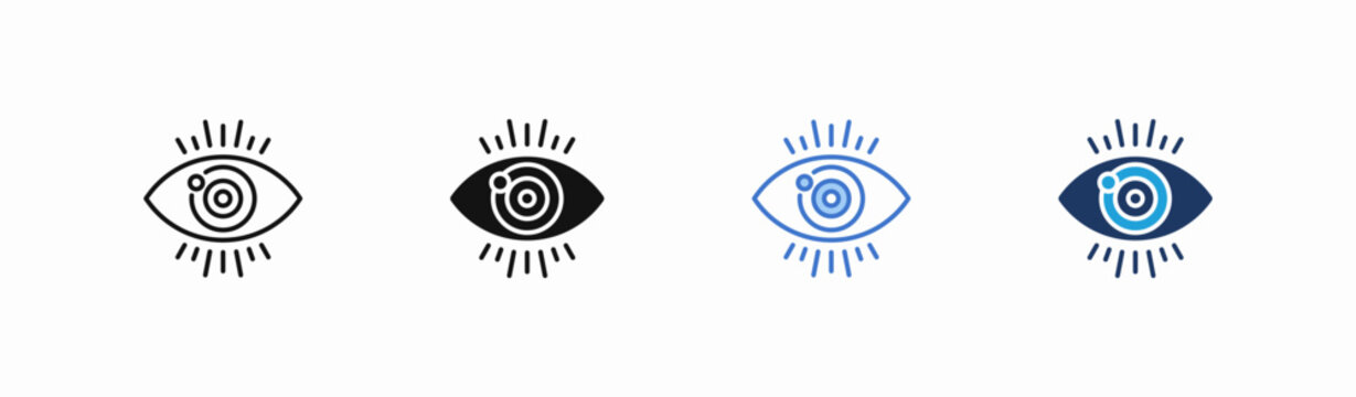 Set of perceive icon collection in multiple style. Icon suitable for web and mobile application