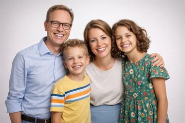Fototapeta premium Happy family portrait smiling