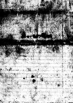 Large grungy inked paper texture with a transparent background