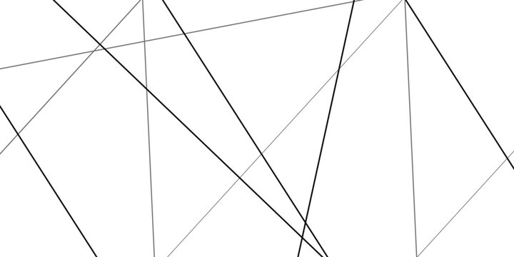 Random geometric line pattern on a transparent background. Random line low poly pattern. abstract seamless line vector. Random chaotic lines abstract geometric patterns of modern design.