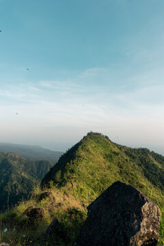 Epic Mountain Trekking at Bukit Mende Bangli Bali with  Coastal Panoramic View