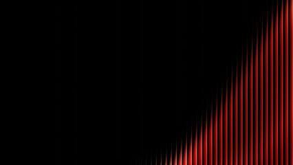 Abstract red gradient vertical lines create a striking minimalist background pattern with sharp contrast against a deep black void for modern digital design © Malik Hammad 