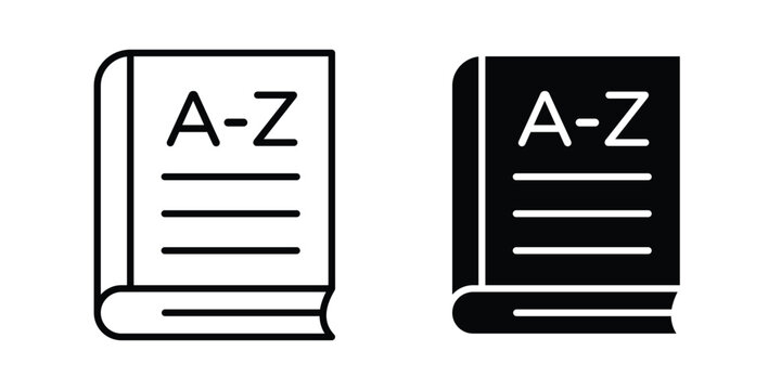 Dictionaries icon symbol Isolated. Vector Illustration.