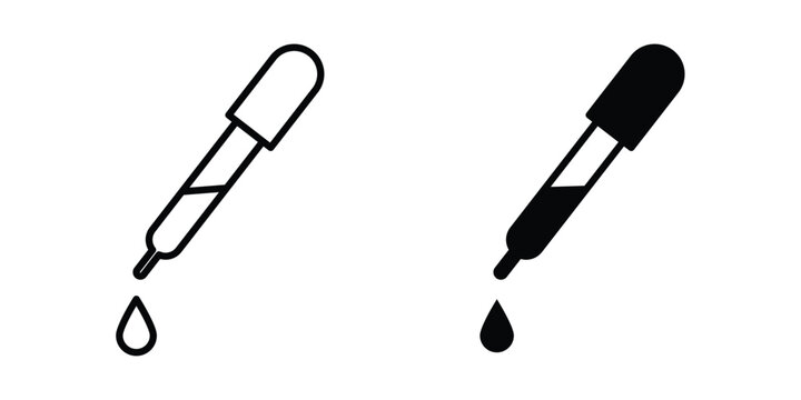 Dropper pipette icon symbol Isolated. Vector Illustration.