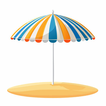 Bunter Strandschirm