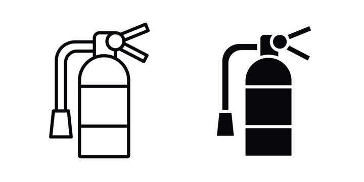 Fire extinguisher icon symbol Isolated. Vector Illustration.
