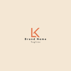 Obraz premium LK and AV logo design 