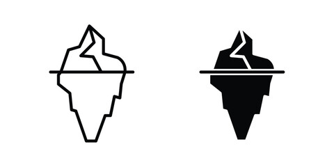Iceberg icon symbol Isolated. Vector Illustration. © nancy