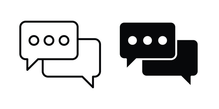 Live chat icon symbol Isolated. Vector Illustration.