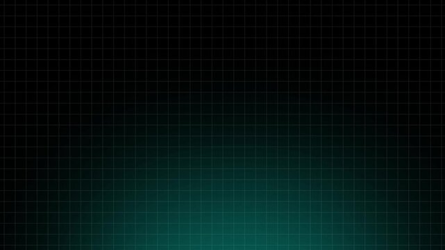 Teal technology grid background with light gradient layout. Digital grid symbol for network server server communication interface layout. Digital grid animation for company scifi screen.