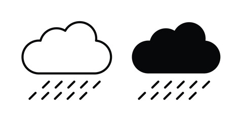 Rainy icon symbol Isolated. Vector Illustration. © nancy