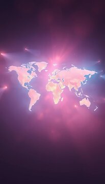 Ethereal world map with a dreamy, pastel wash, captured in a dramatic dutch angle for a surreal perspective,  ethereal,  unique perspective