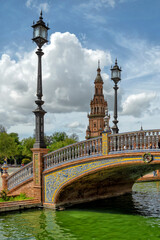Obraz premium Sevilla. Plaza de Espana, Spain. Travel and tourism 