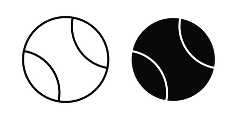 Fototapeta premium Tennis ball icon symbol Isolated. Vector Illustration.