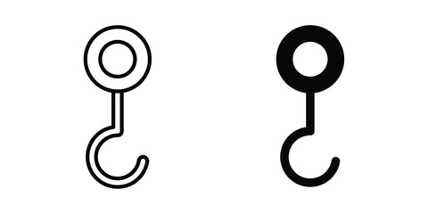 Winch hook icon symbol Isolated. Vector Illustration. © nancy
