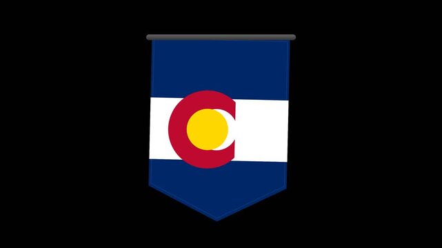 Colorado state flag emblem logo.