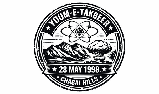 Youm‑e‑Takbeer 28 May 1998 Chagai Hills Atomic Emblem Design