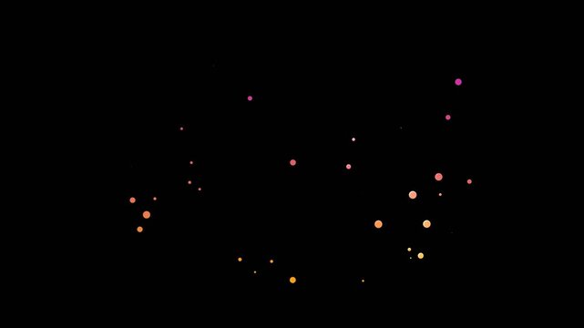 particles glowing reveal effect with blank sign box for text motion graphic title