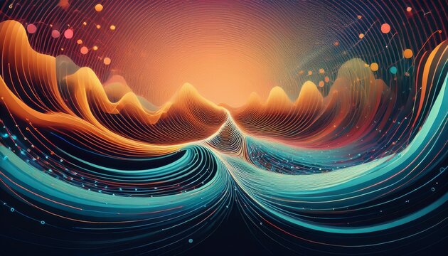 a concept transforming complex oscillating patterns into clear understandable progress illustrates how chaos can lead to clarity in business processes
