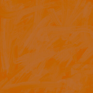 Abstract bright orange oil paint background, full frame textured acrylic brush strokes canvas