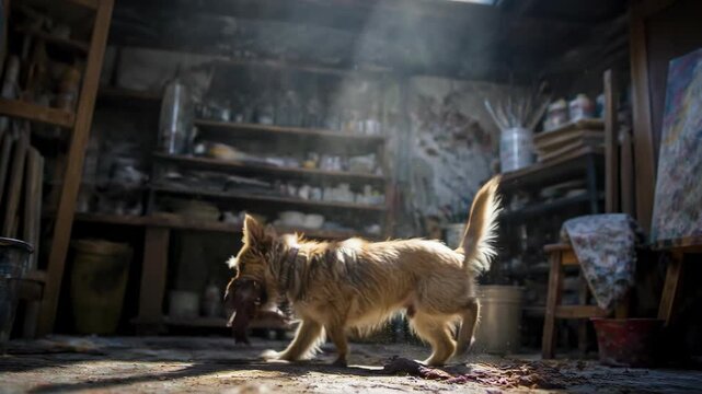 feed meat to a puppy