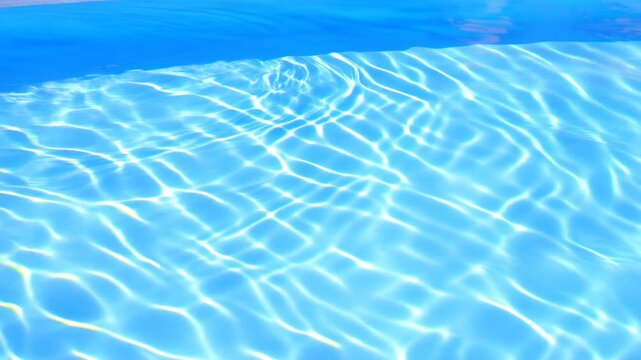 Radiant Pool Bottom With Dancing Light Displays And Serene Blue Tones Perfect For Relaxation Scenes