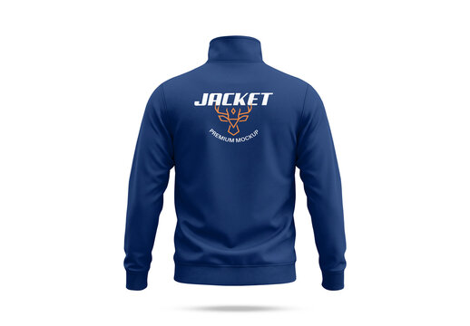 Men's Long Sleeve Track Jacket Mockup