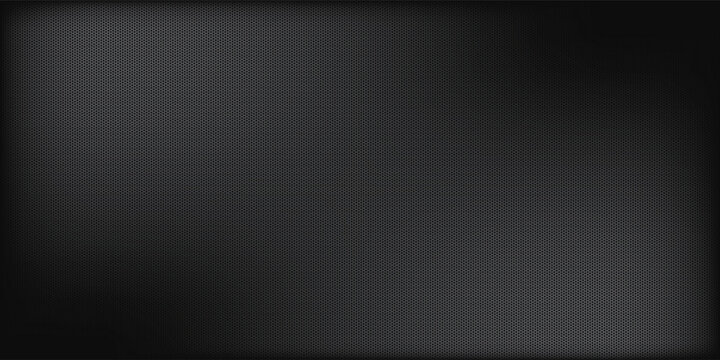 Dark metal diamond mesh grid background. Seamless vector illustration of black perforated steel grating sheet with rhombus holes for industrial technology and engineering design.