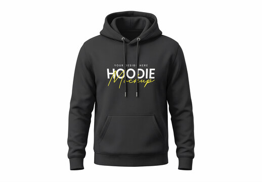 Zip Hoodie PSD Mockup Template